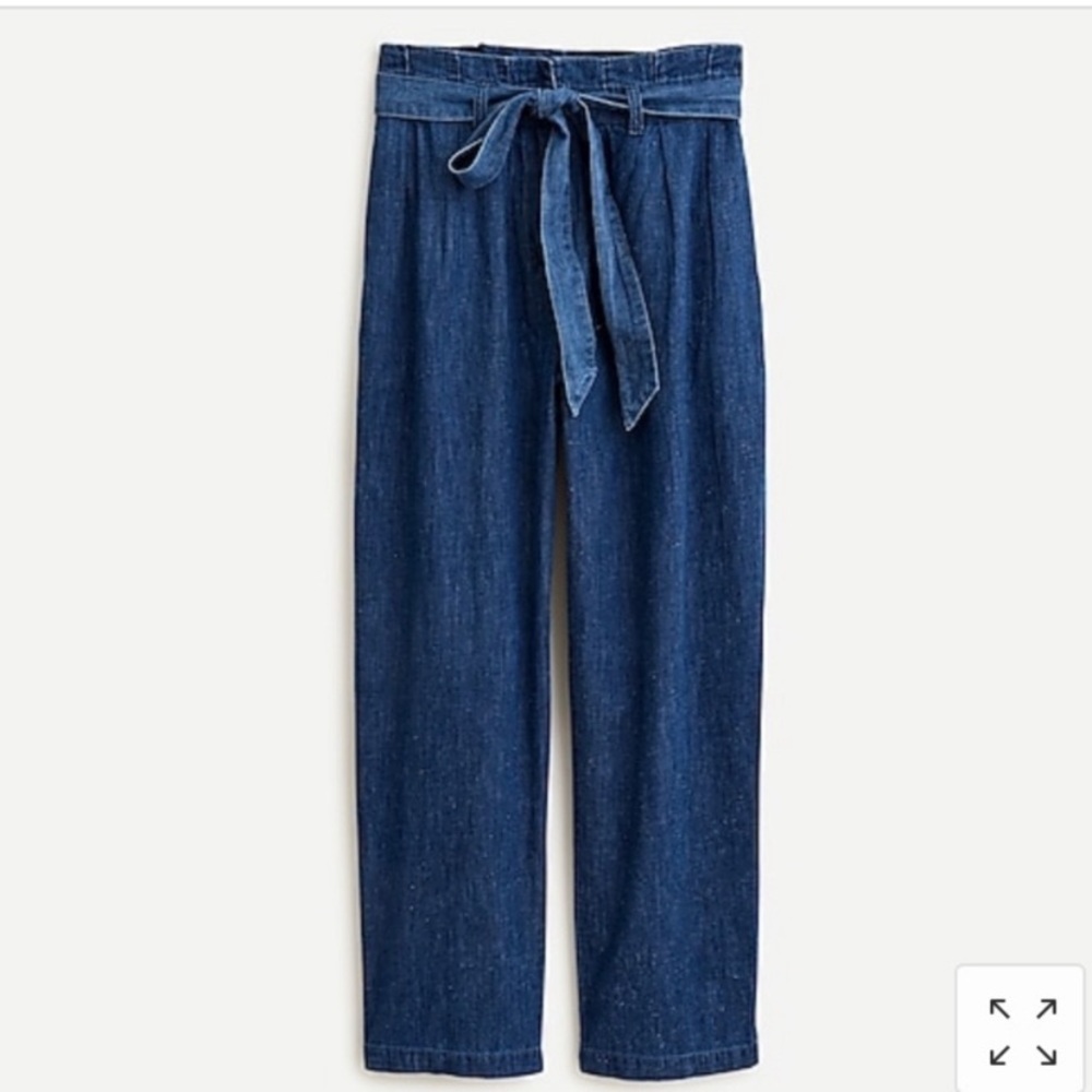 J. Crew paper-bag pant in chambray